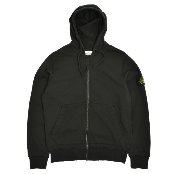 Stone Island Zip Hooded Sweatshirt