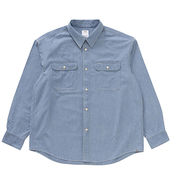 Visvim Langer Chambray Longsleeve Shirt 0126205011006 Light Indigo