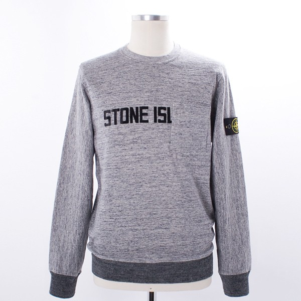 Stone Island Melange Pocket Crewneck Sweatshirt