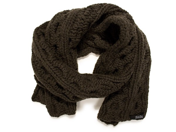 Undercover Heavy Cable Knit Scarf