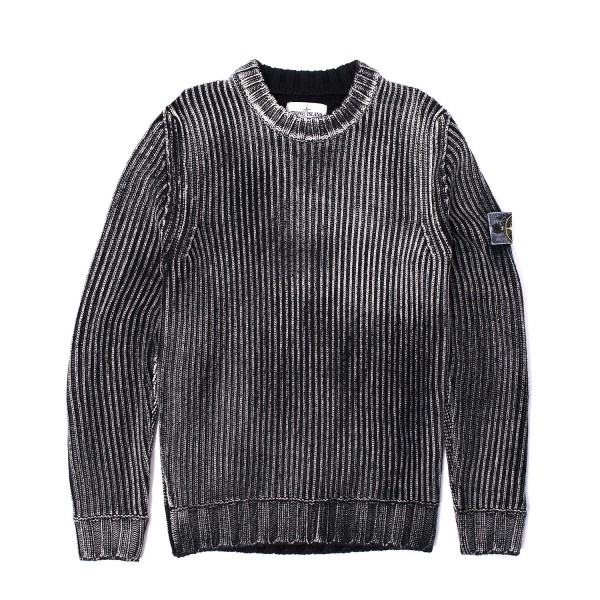 Stone Island Hand Corrosion Crewneck Knit Sweater