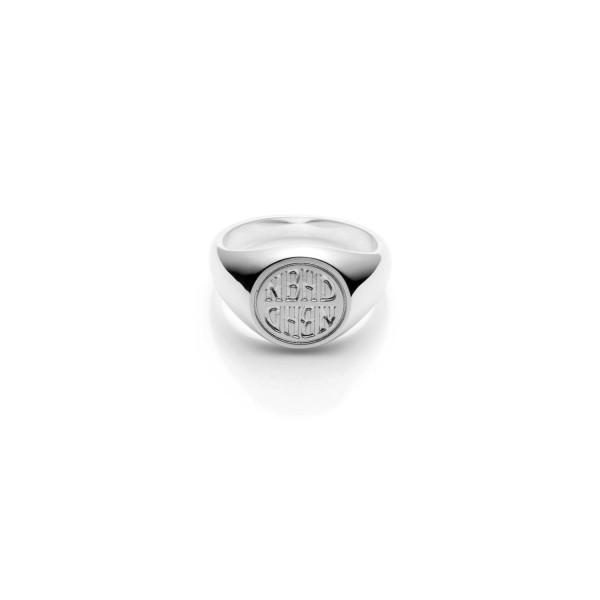 Neighborhood Silver Signet Ring 232IVNH-AC03