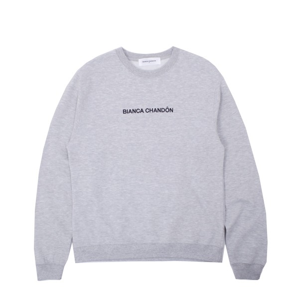  Bianca Chandon Logotype Embroidered Crewneck Sweatshirt