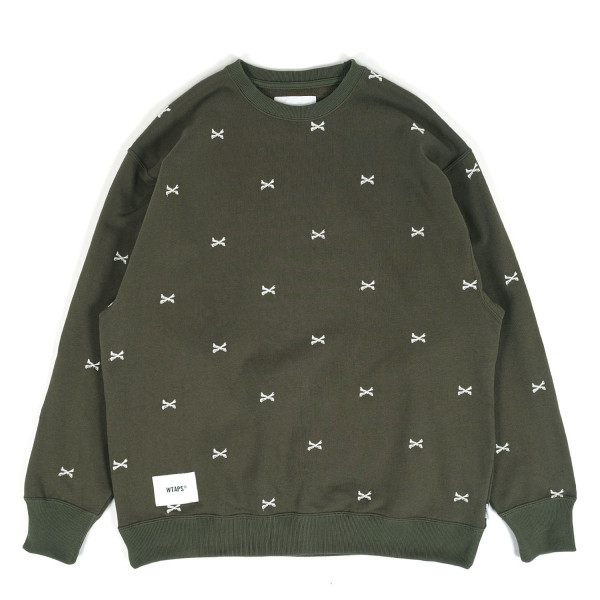 Wtaps Crossbones Crewneck Sweatshirt 222ATDT-CSM25