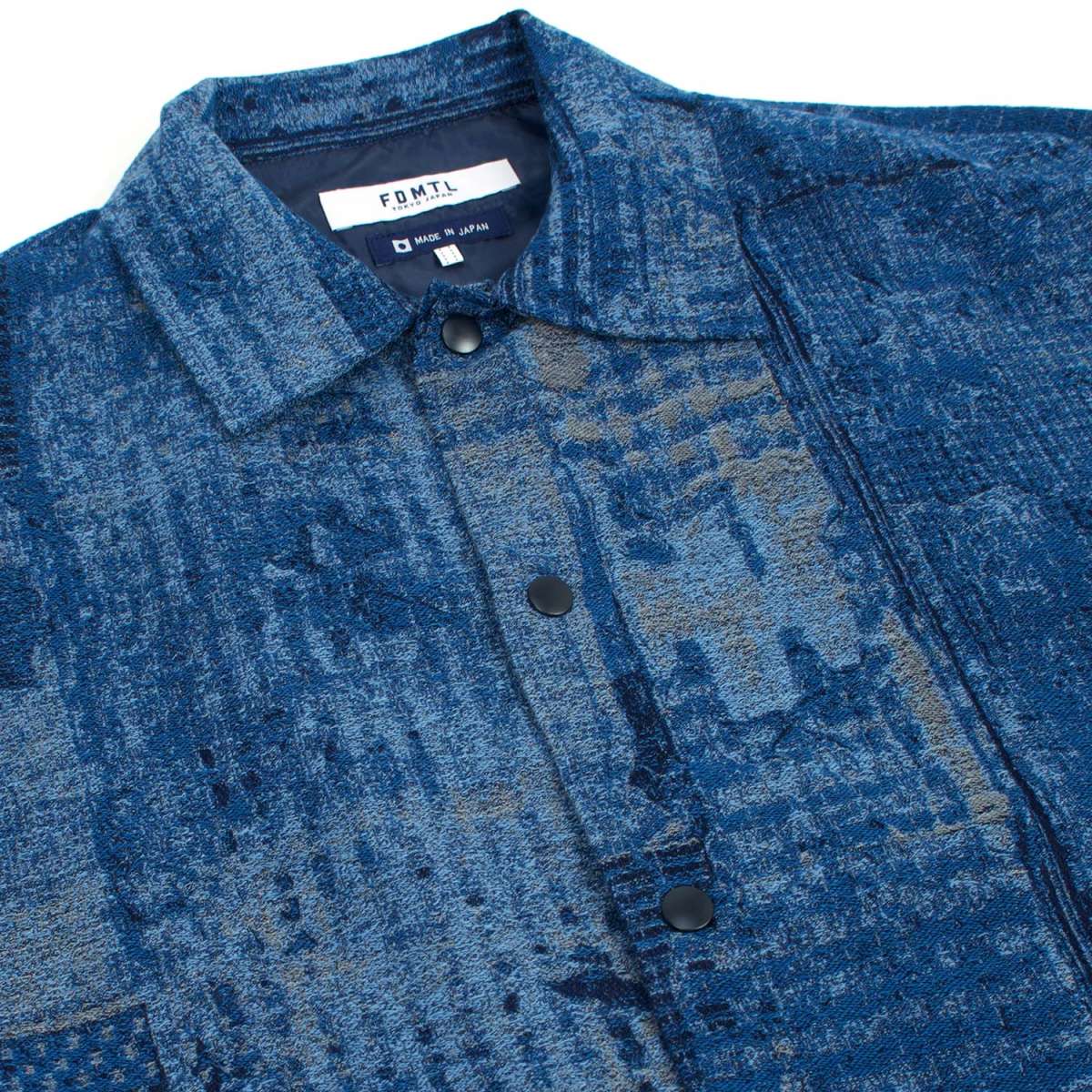 25AW FDMTL BORO JAQUARD COACH RINSE 襤褸 FDMTL Boro Jaquard Rinse Coach Jacket | FIRMAMENT - Berlin Renaissance