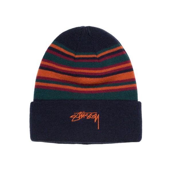 Stussy Multicolor Striped Cuff Beanie