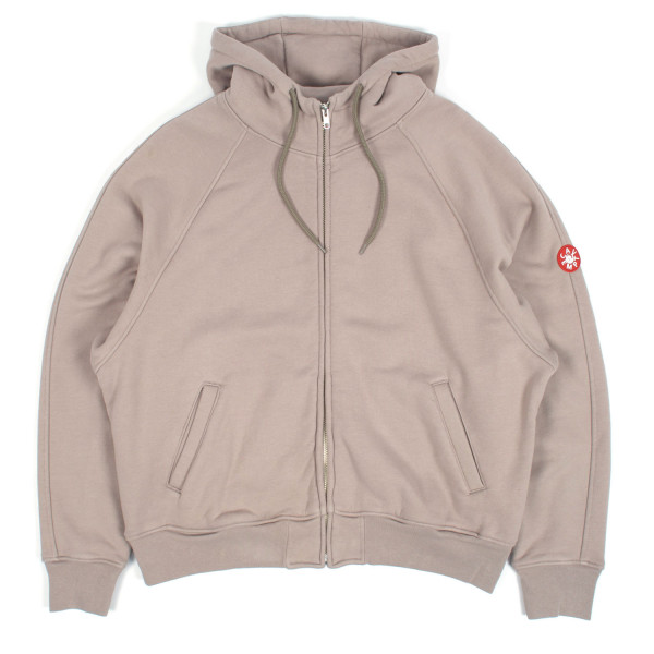 Cav Empt Solid Big Heavy Zip Hooded Sweatshirt CES29CS08 Beige