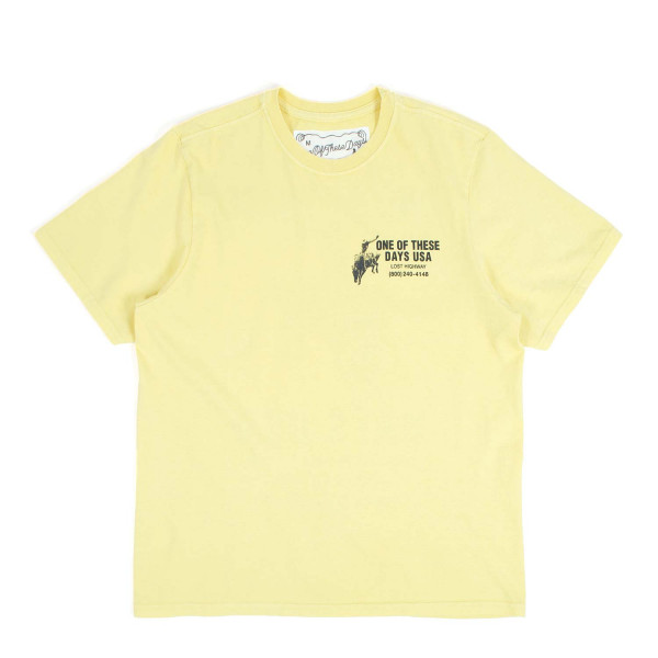 One Of These Days Break On Through T-Shirt 01D-04-033 Summer Yellow