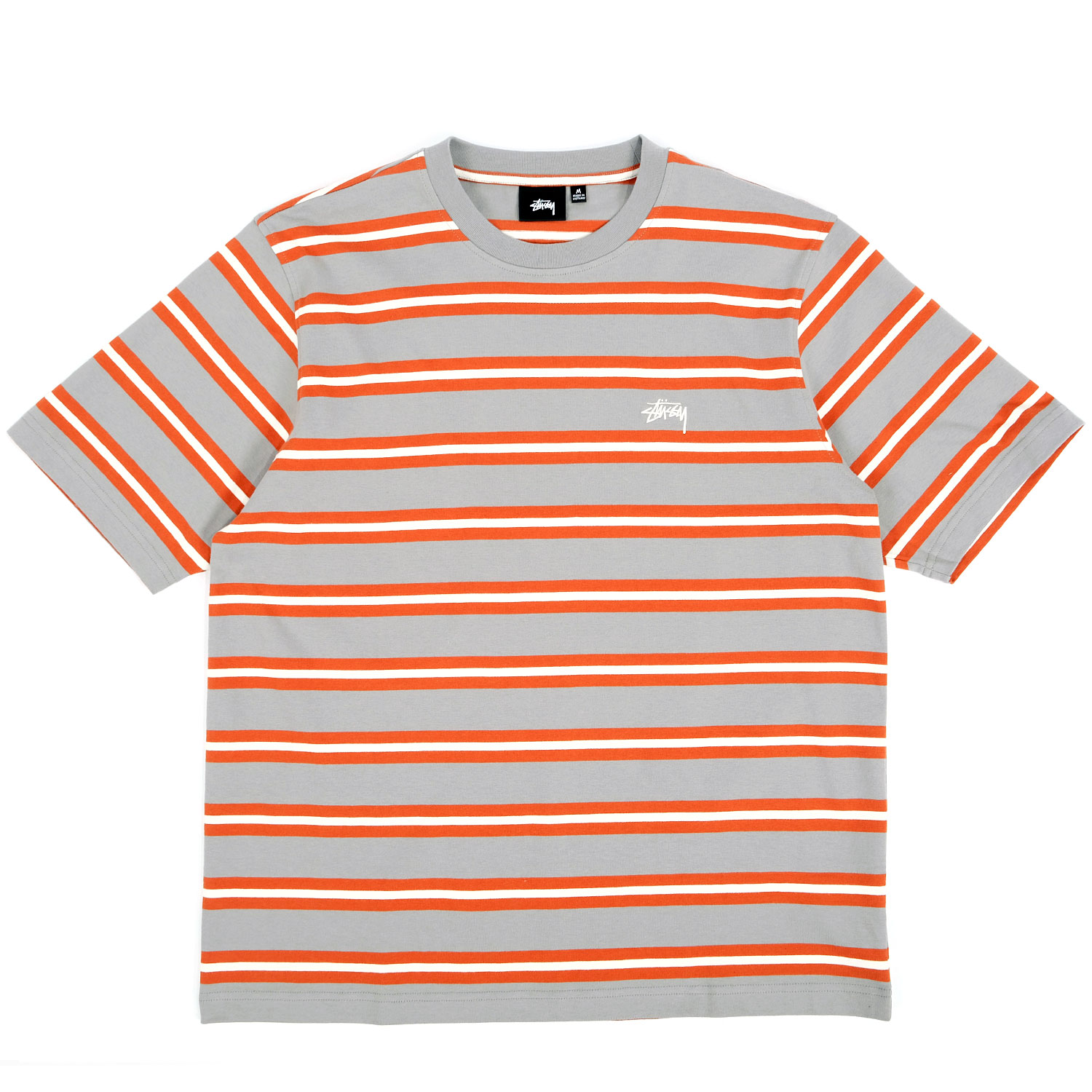 STUSSY stripe cotton shirt