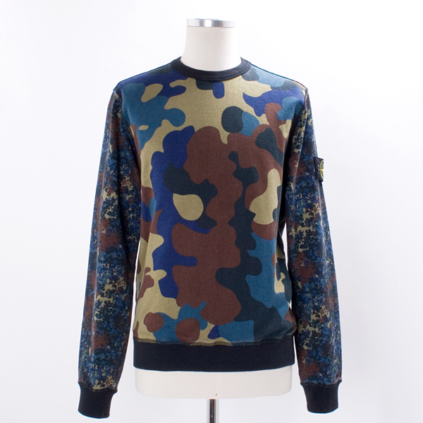 stone island camo sweatshirt