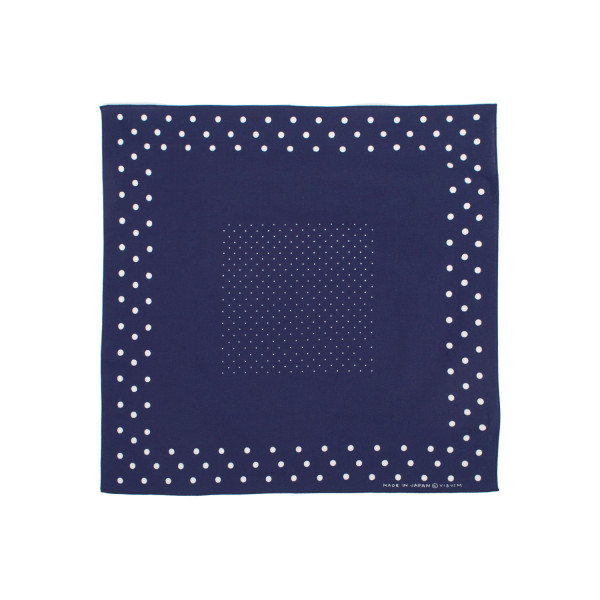 Visvim Cotton Silk Chambray Bandana 01 Navy 0125103003001