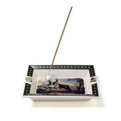 置物 neighborhood SQUARE INCENSE TRAY Neighborhood Square Incense Tray Black – LESS 17