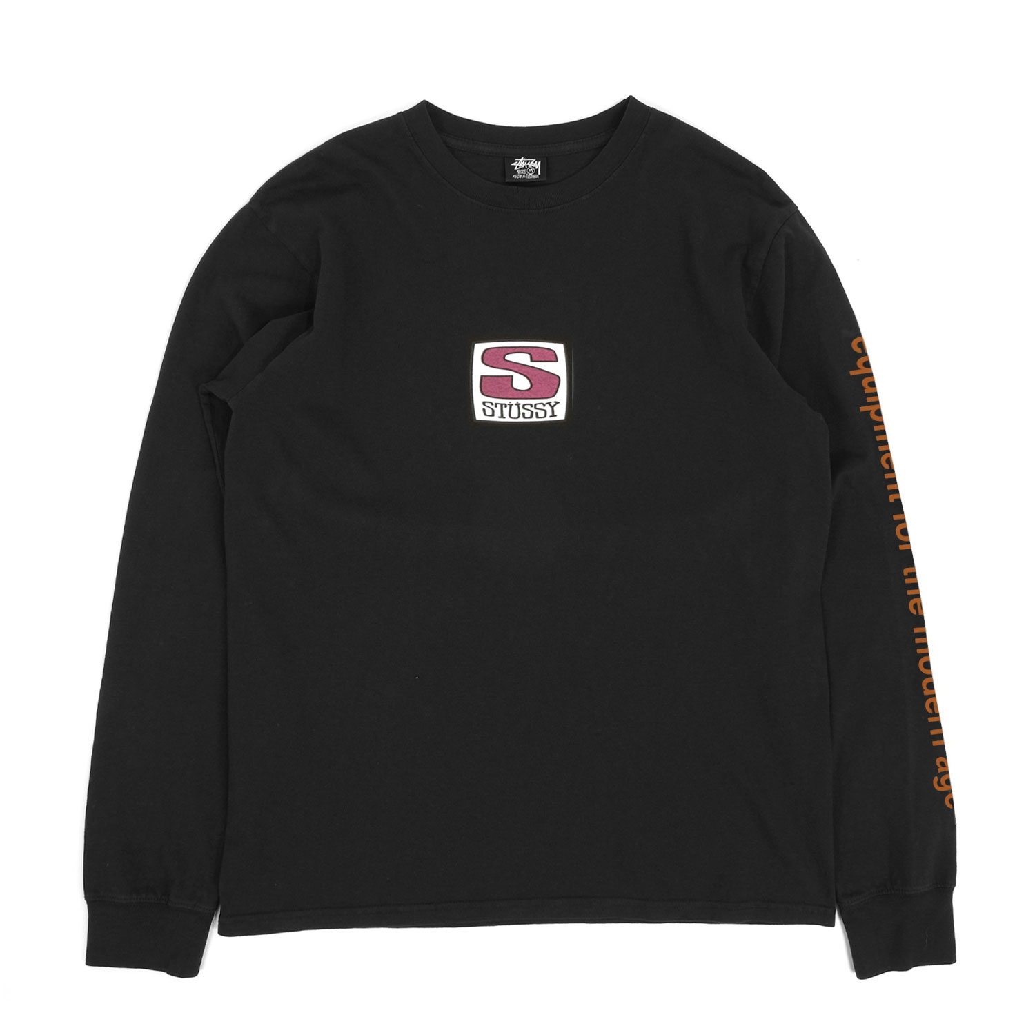 Stussy Equipment Company Pigment Dyed Longsleeve T-Shirt ...
