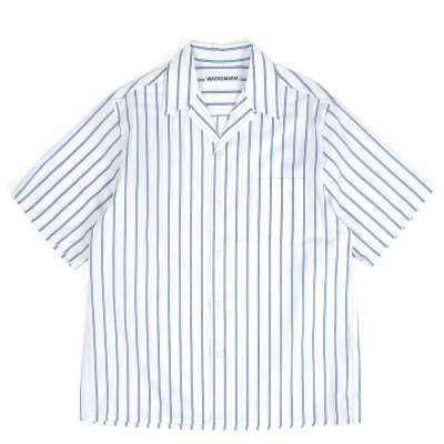 Wacko Maria Striped Open Collar Shortsleeve Type-2 Shirt