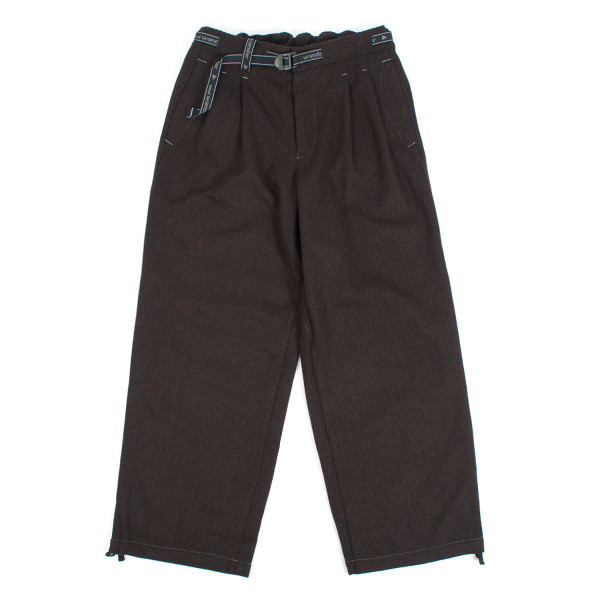 and Wander Rewool Tweed Wide Pants 5745282099 Brown