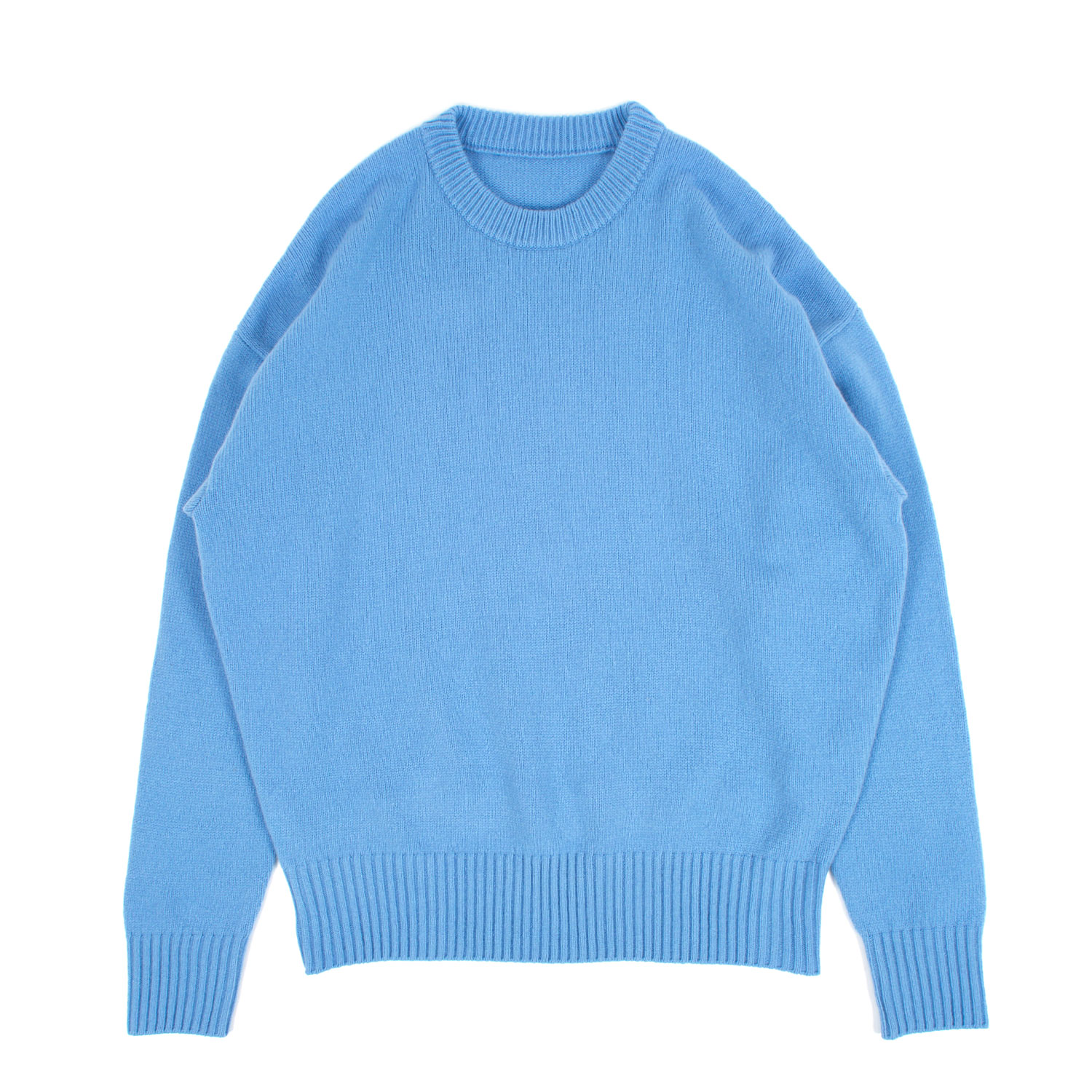 ニット・セーター 14 Rocket Lettering Round Knit (3color) RIME SWEATER, premium GOTS organic cotton sweater with