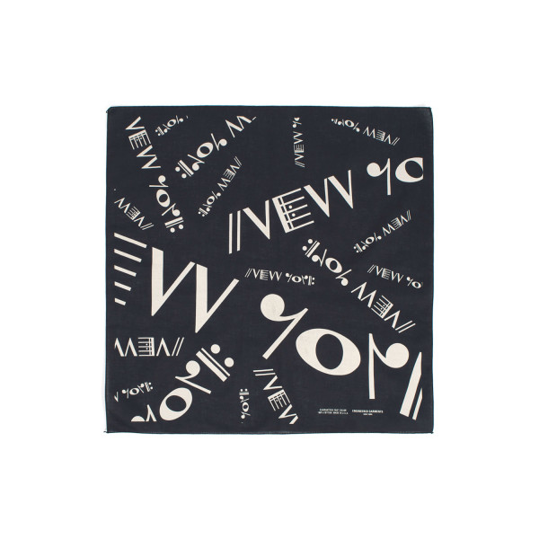 Engineered Garments NY Printed Bandana RV351 Black