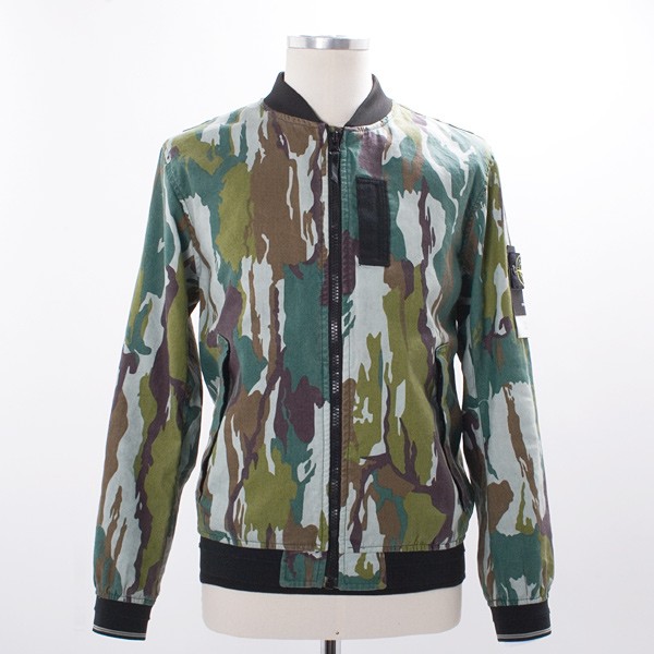 Stone Island Flowing Camo MA-1 Bomber Jacket