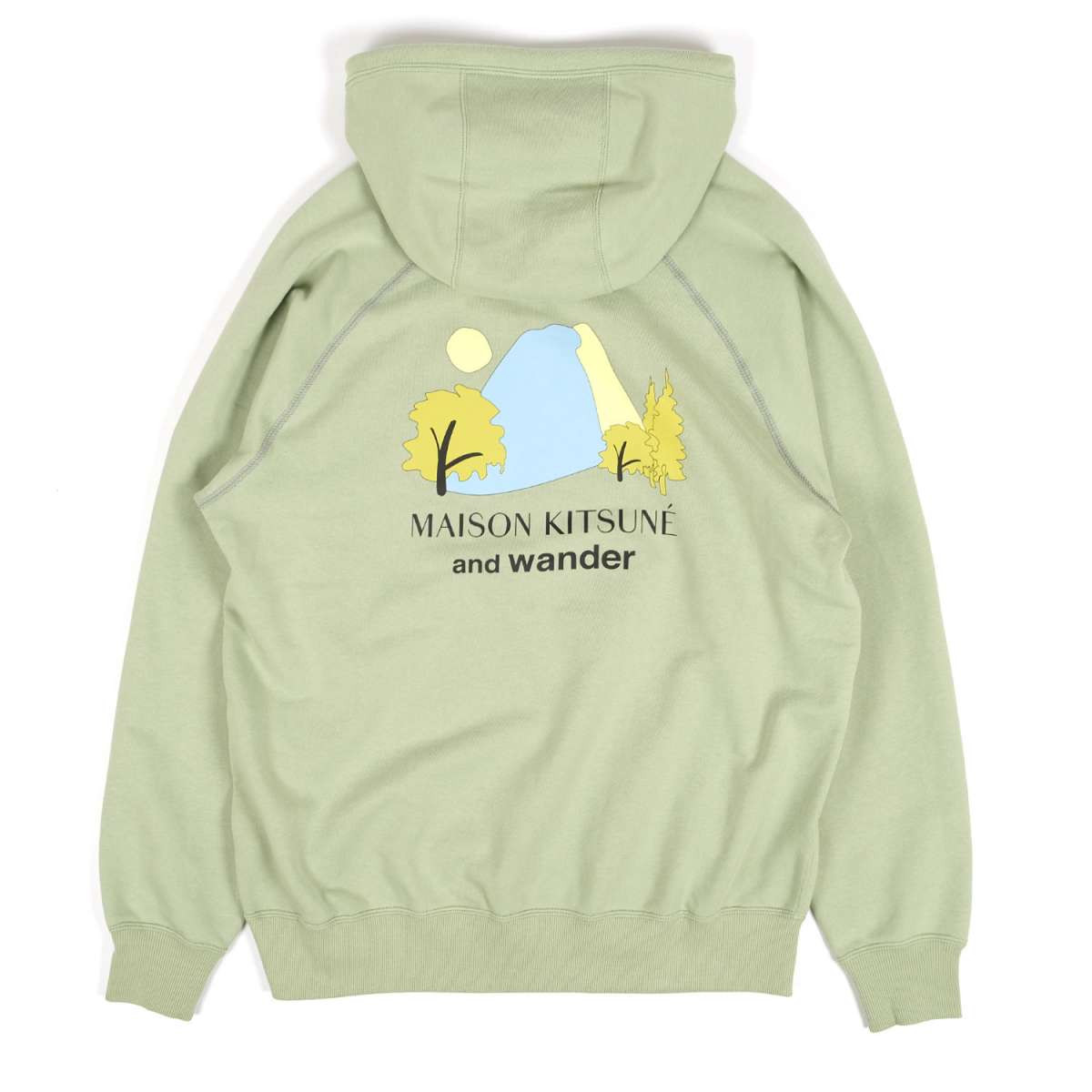 and Wander Maison Kitsune Dry Cotton Hooded Sweatshirt