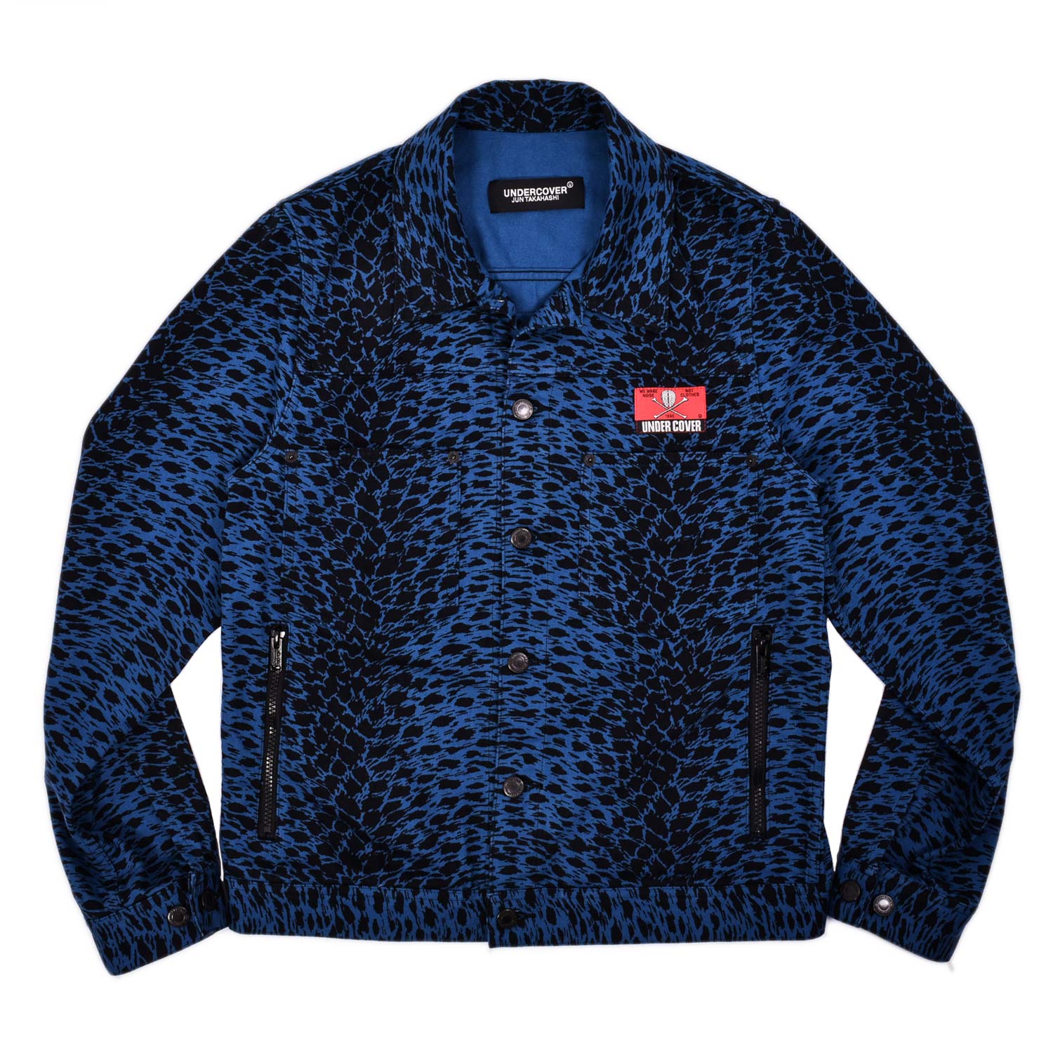 denim jacket with pattern on back