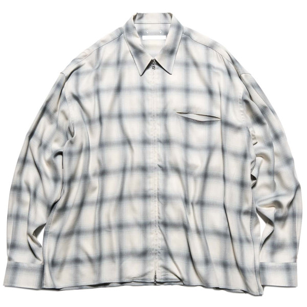 Sophnet Drape Zip-Up Shirt SPNT-260005 Off White