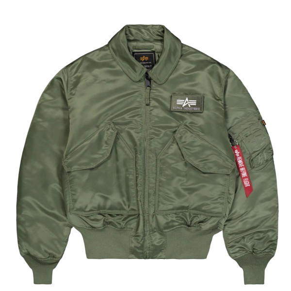 Alpha Industries CWU-45 Heritage Bomber Jacket 100102-01 Sage Green