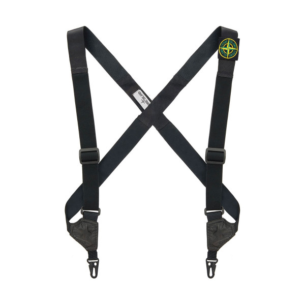 Stone Island Mussola Gommata Canvas Suspenders