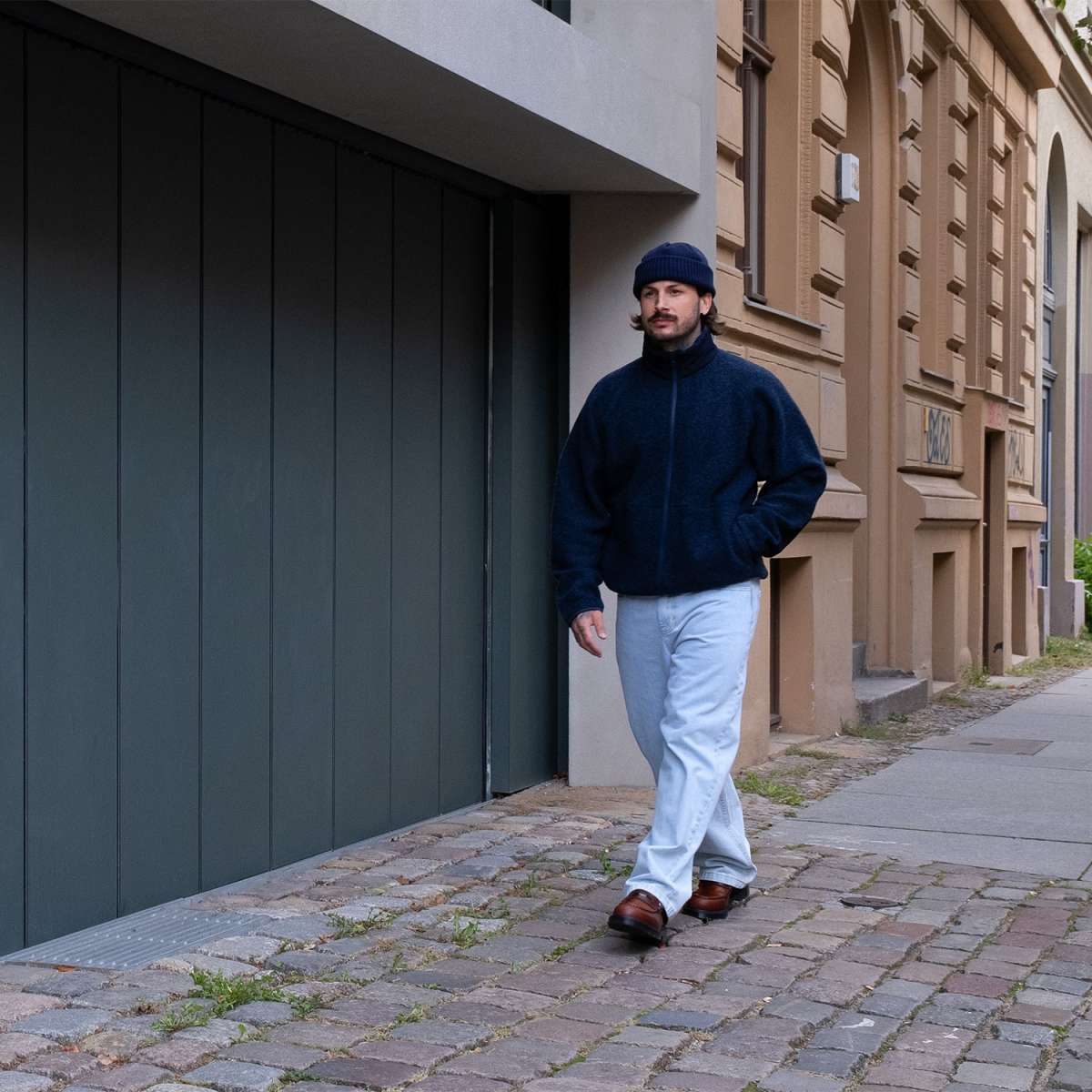 Nanamica Boiled Wool Zip Up Sweater | FIRMAMENT - Berlin Renaissance