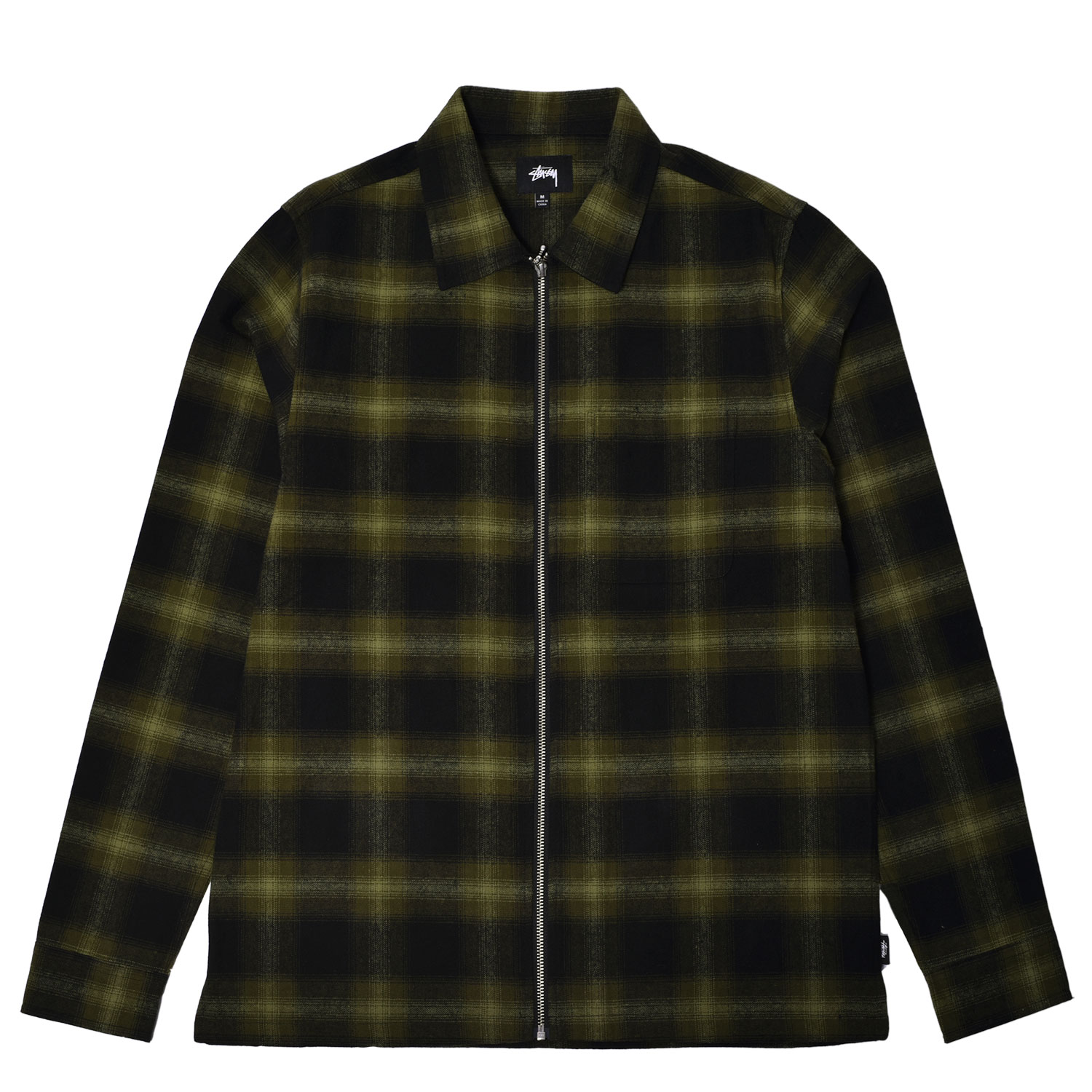 Stussy Zip Up Shadow Plaid LS Shirt | FIRMAMENT - Berlin Renaissance