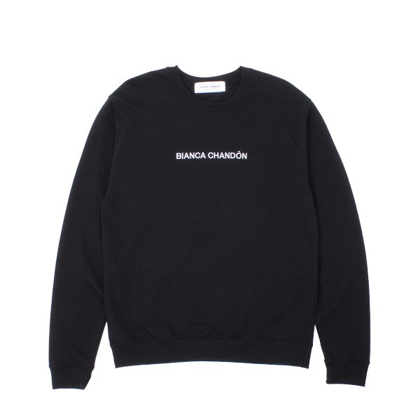 Bianca Chandon Logotype Embroidered Crewneck Sweatshirt