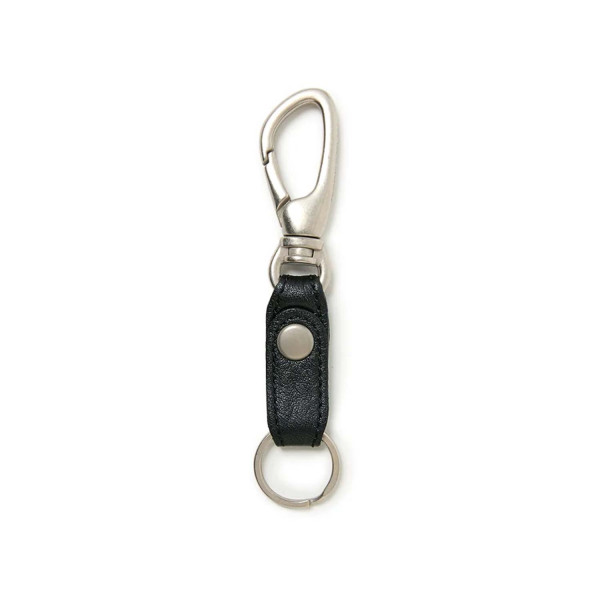 Nonnative Worker Key Ring With Leather Strap NN-A4903 Black