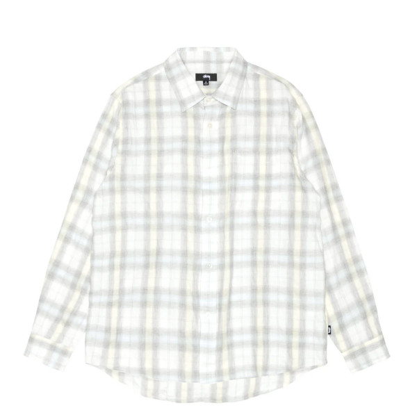 Stussy Beach Plaid Shirt 1110358 Off White