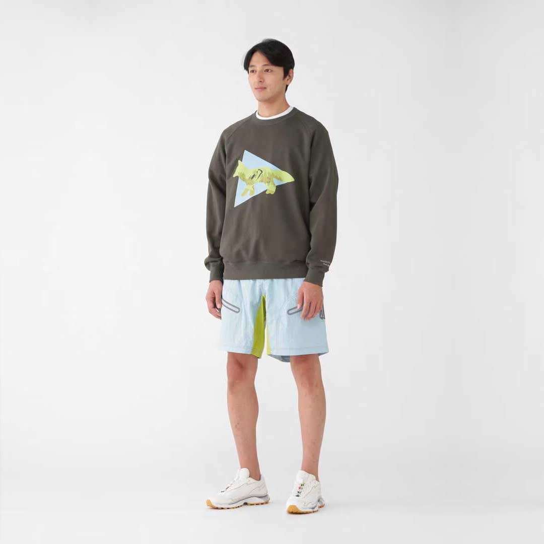 【関税&送料込】Maison Kitsune Ivory Cotton Blend Sweater and Wander Maison Kitsune Dry Cotton Sweatshirt | FIRMAMENT