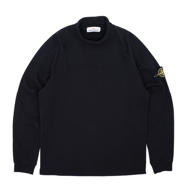 Stone Island Brushed Cotton Roll Neck Sweatshirt