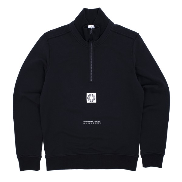 stone island ghost half zip hoodie