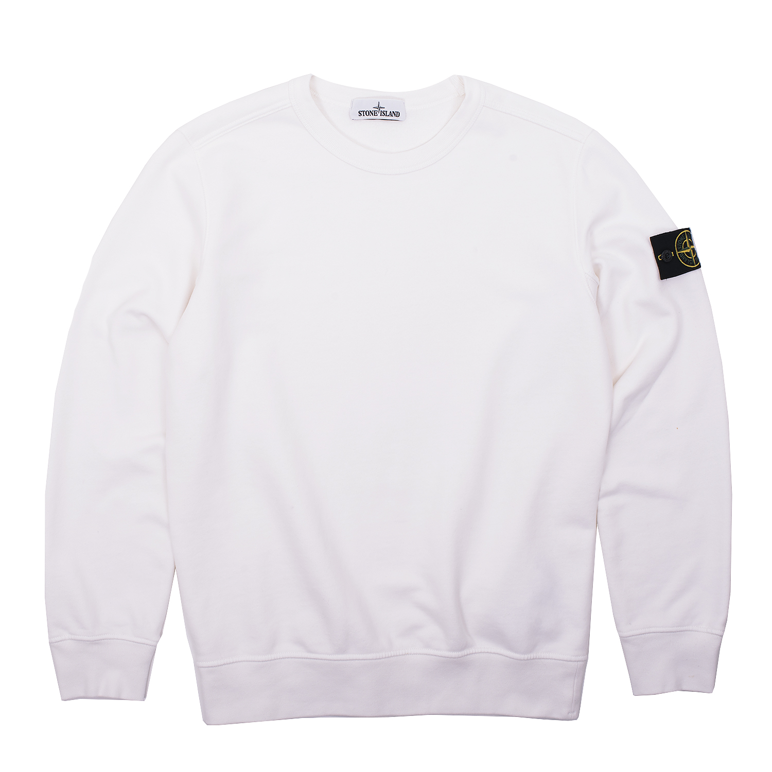 stone island crew neck sweatshirt grey