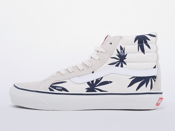 vans sk8 hi palm leaf