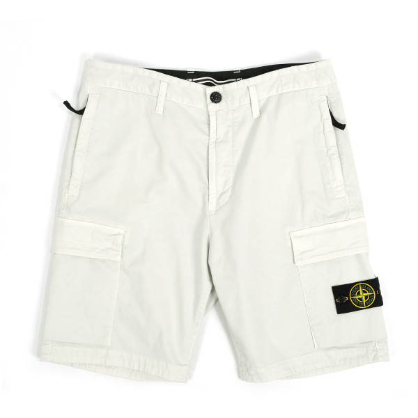 Stone Island Garment Dyed OLD Effect Bermuda Shorts Ice