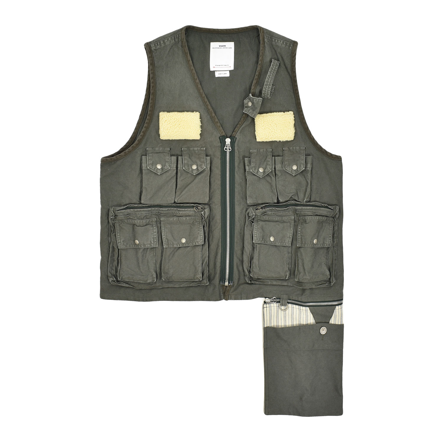 visvim 19AW PILAR FISHERMAN VEST IRIS  2