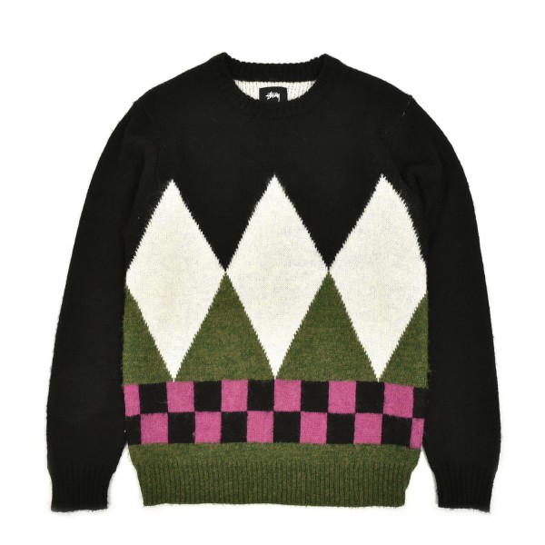 Stussy Diamond Check Mohair Sweater