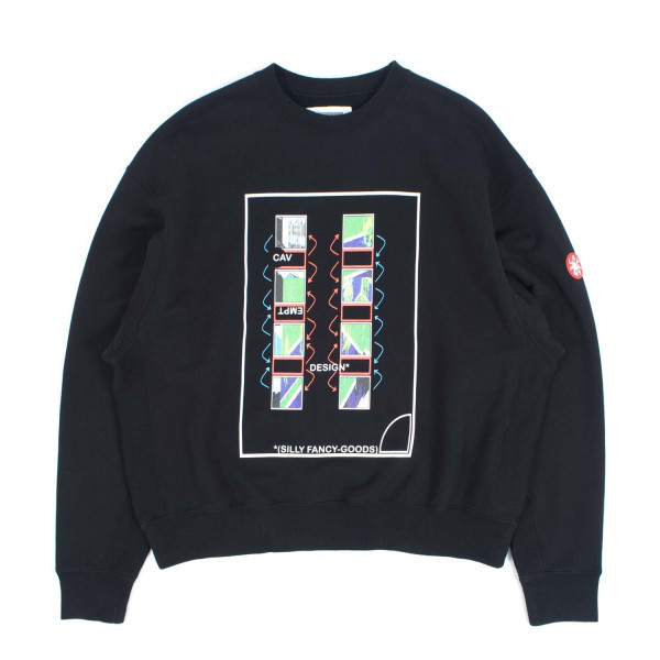 Cav Empt MD Charged Crewneck Sweatshirt CES30CS01 Black