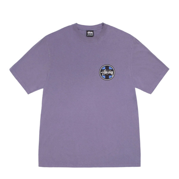 Stussy Cross Dot Pigment Dyed T-Shirt 1905112 Grape