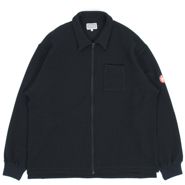 Cav Empt Waffle PE Jersey Zip Shirt CES30CS21 Black