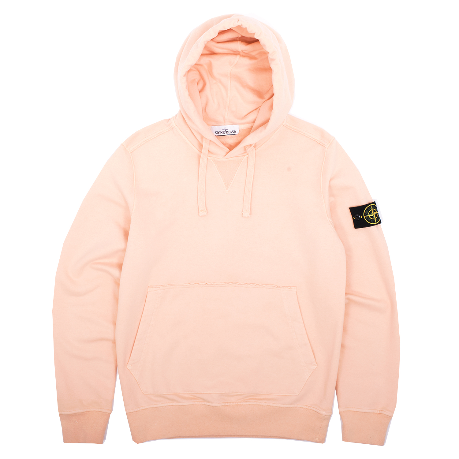 peach stone island hoodie