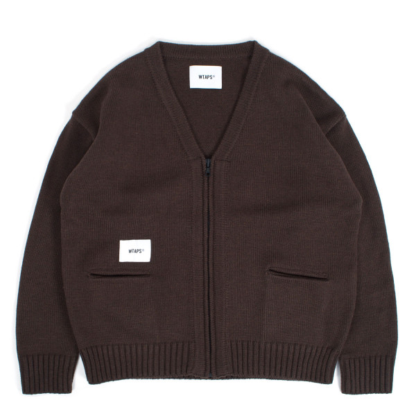 Wtaps Palmer AFA Knit Cardigan 252MADT-KNM04 Brown