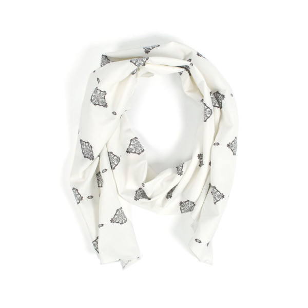 Engineered Garments Ikat Print Long Scarf 26S1H001-KT048 White