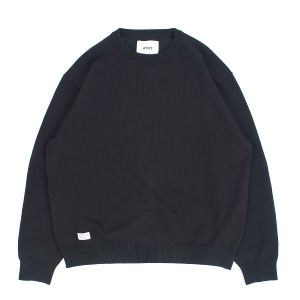 Wtaps AFA Crewneck Sweater 261FZDT-KNM03 Black