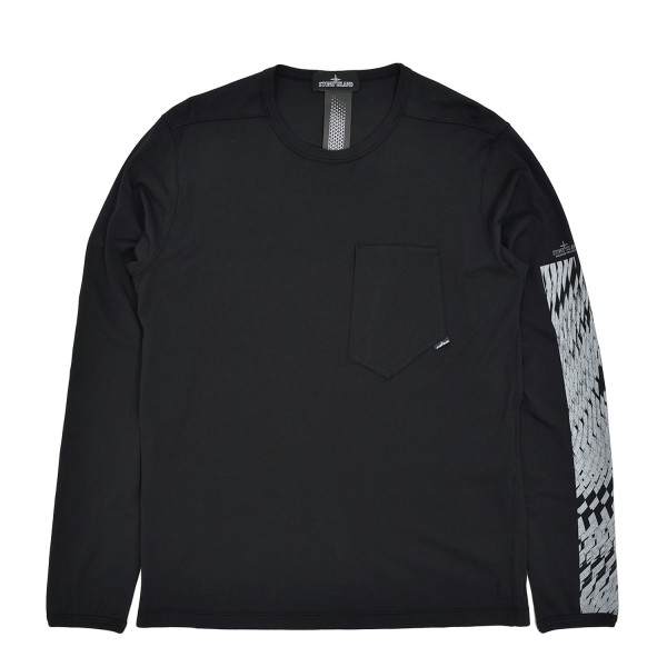 Stone Island Shadow Project Printed Catch Pocket Longsleeve T-Shirt