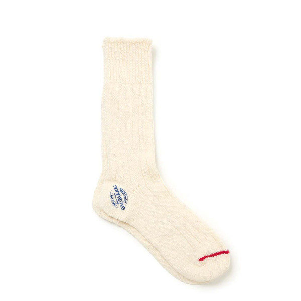 Nonnative Worker Hi Wool Cotton Yarn Socks NN-SO4901 Natural