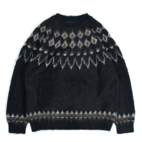 South2 West8 Nordic Skull Knit Sweater RW663 Black